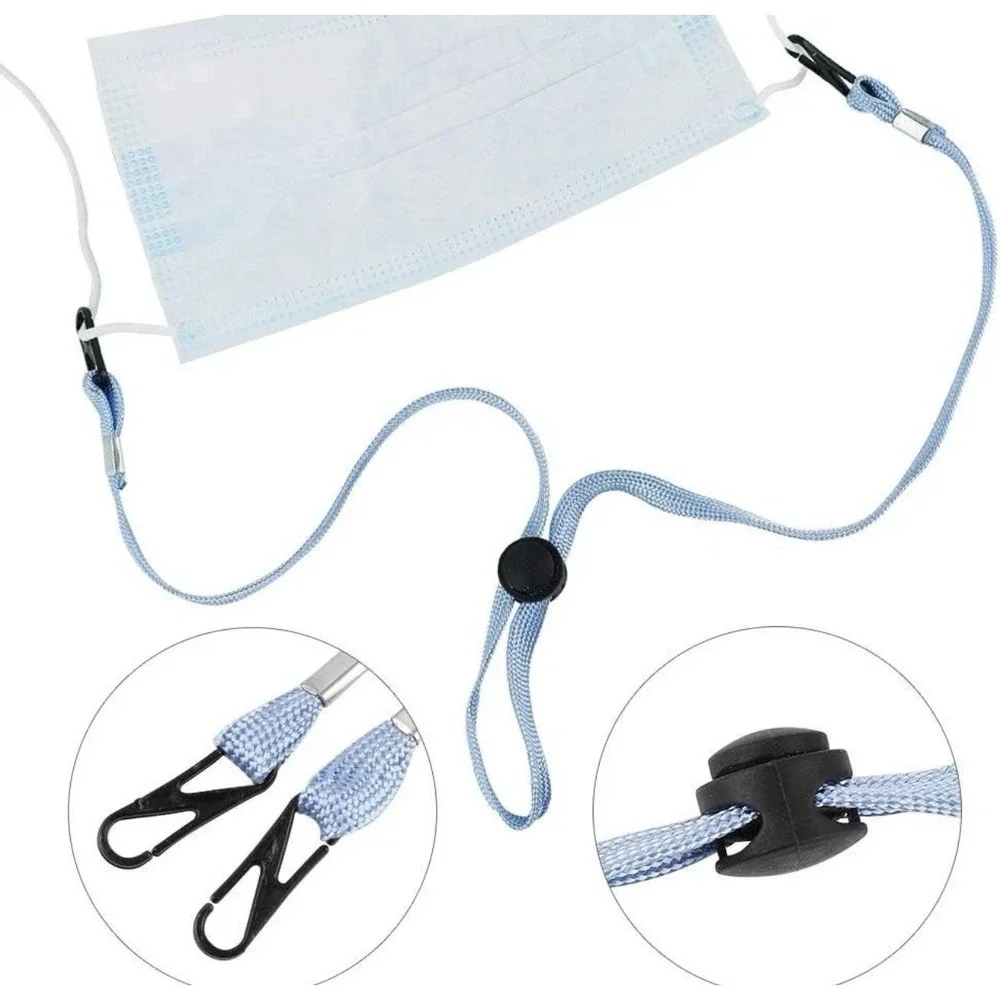 20 Adjustable Face Mask Holder Lanyards Around Neck‎ Count for Men, Women & Kids